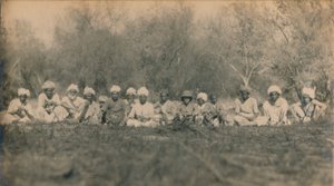 Lt. Smith & Beaters – Budhapur Tigerhunt, 1922 alkotó: Unbekannt