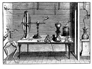 Luigi Galvanis elektromossággal kísérletezik, 1791 alkotó: Unbekannt