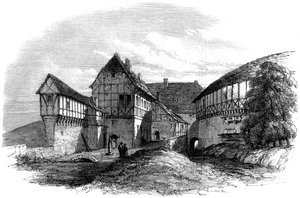 Luther-ház a Wartburg kastélyban, Eisenach, Németország, 1862 alkotó: Unbekannt