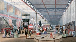 Machinery Hall, Crystal Palace kiállítás, London, 1851 alkotó: Unbekannt