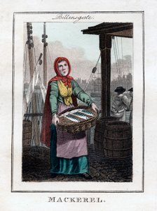 Makréla, Billingsgate, London, 1805 alkotó: Unbekannt