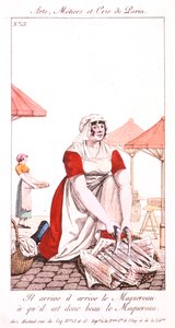 Makréla árus, 1826 alkotó: Unbekannt