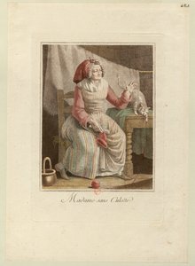 Madame Sans-Culotte, 1794 körül. alkotó: Unbekannt