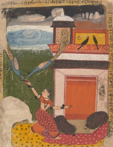 Madhumadhavai Ragini... a Dispersed Ragamala Series Garland of Musical Modes-ból, 1640-50. alkotó: Unbekannt