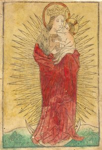 Madonna és gyermek dicsőségben a félholdon állva, 14501460. alkotó: Unbekannt