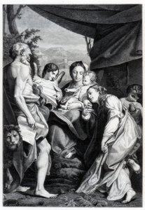 Madonna és gyermeke Szent Jeromossal és Mária Magdolnával A nap, 1525-1528 1870 alkotó: Unbekannt