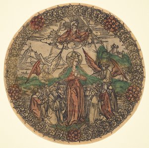 Madonna rózsakoszorúban, 14901500. alkotó: Unbekannt