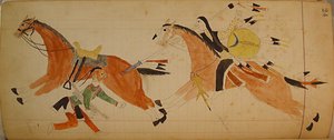 Maffet Ledger: Két indián lovakkal, kb. 1874-81. alkotó: Unbekannt
