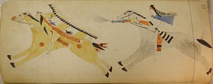 Maffet Ledger: Két lovas indián, kb. 1874-81. alkotó: Unbekannt