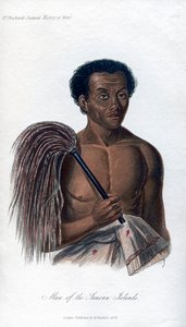 Férfi a Szamoa-szigetekről, 1848 alkotó: Unbekannt
