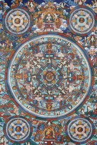 Mandalo Tibetan Thangka, Bhaktapur, Nepál alkotó: Unbekannt