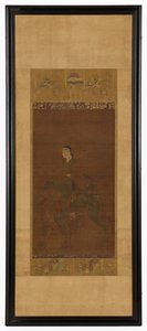Manjushri oroszlánon lovagol, Muromachi-korszak, 1392-1568. alkotó: Unbekannt