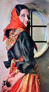 Manuela Del Rio spanyol színésznő és táncos, 1943 alkotó: Unbekannt
