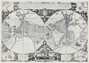 A térképen Drakes körhajózása 1577-1580, 1923. alkotó: Unbekannt