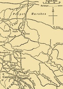 „Ivanoff tábornok hadműveleteit illusztráló térkép...”, Első világháború, 1915, 1920. alkotó: Unbekannt