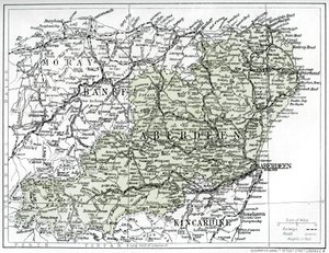 Aberdeenshire térképe, 1924-1926 alkotó: Unbekannt