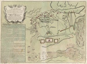 Savucsnyi csata térképe, 1739-1740 alkotó: Unbekannt