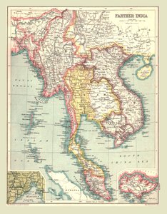 Távolabbi India térképe, 1902. alkotó: Unbekannt