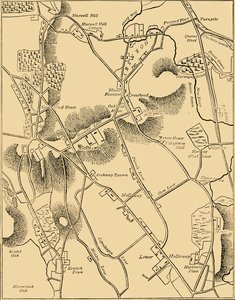 Hornsey és a környék térképe 1819-ben, 1876 c. alkotó: Unbekannt