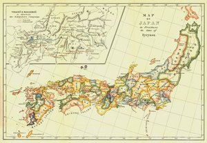 Japán térképe a tartományokban Iyeyasu idejében, 1903. alkotó: Unbekannt