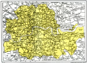 London térképe, 1924-1926 alkotó: Unbekannt