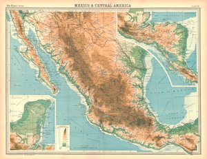 Mexikó és Közép-Amerika térképe alkotó: Unbekannt