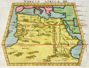 Észak-Afrika térképe, 1580-as évek alkotó: Unbekannt