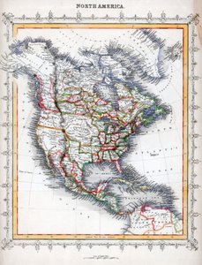 Észak-Amerika térképe alkotó: Unbekannt