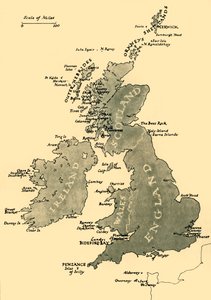 A Brit-szigetek térképe, 1946. alkotó: Unbekannt