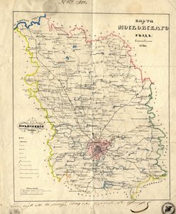 A moszkvai kormányzóság térképe, 1849 alkotó: Unbekannt