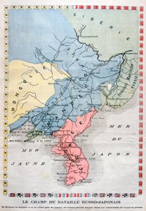 Az orosz-japán háború térképe, 1904 alkotó: Unbekannt