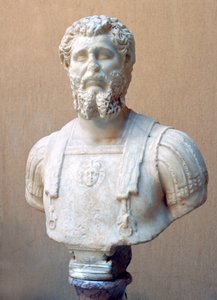 Lucius Septimius Severus római császár márvány mellszobra alkotó: Unbekannt