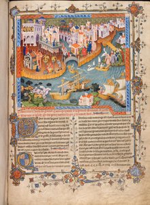 Marco Polos indulása Velencéből 1271-ben A Marco Polos Travelsből, kb 1400 alkotó: Unbekannt
