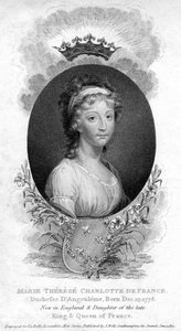 Marie-Therese-Charlotte de Bourbon, Angouleme és Dauphine francia hercegné, 1811 alkotó: Unbekannt