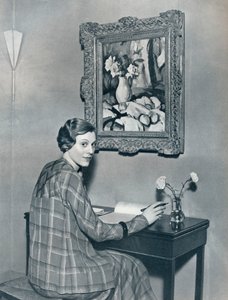 Marie Ney a lakásában, 1934 alkotó: Unbekannt