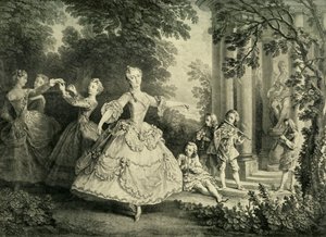 Marie Sallé táncol, 1732, 1908. alkotó: Unbekannt