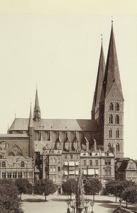 Marienkirche Lübeckben. 1900 körül alkotó: Unbekannt