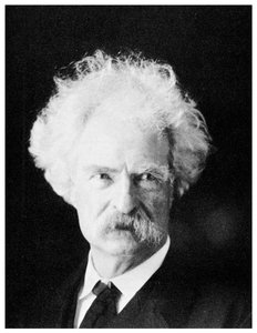 Mark Twain amerikai regényíró későbbi éveiben, az 1890-es években, 1955-ben alkotó: Unbekannt