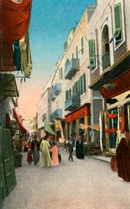 Market Street, Szuez, Egyiptom, XX. század alkotó: Unbekannt