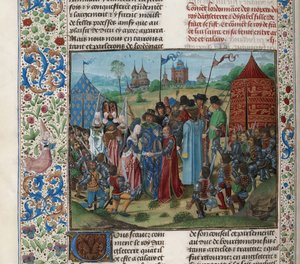 Valois Izabella és II. Richárd házassága, kb. 1470-1475. alkotó: Unbekannt
