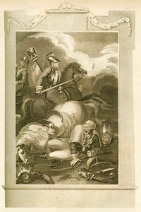Blucher marsall a ligny-i csatában, 1815. június 16-án, 1816. alkotó: Unbekannt