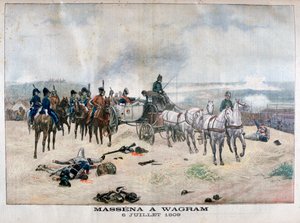Massena marsall a wagrami csatában, Ausztriában, 1809. július 5-6., 1904. alkotó: Unbekannt