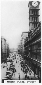 Martin Place, Sydney, 1928 alkotó: Unbekannt