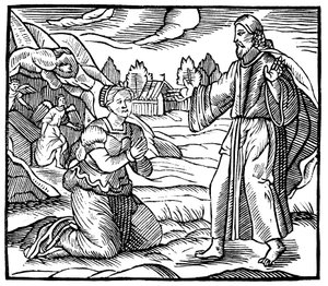 Mária Magdolna látja a feltámadott Jézus Krisztus megjelenését, 1500 alkotó: Unbekannt