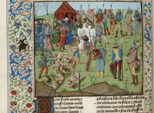 A keresztények mészárlása a nikápolyi csata után, kb. 1470-1475. alkotó: Unbekannt