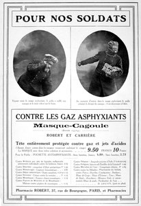 Gázálarc reklám, 1915 alkotó: Unbekannt