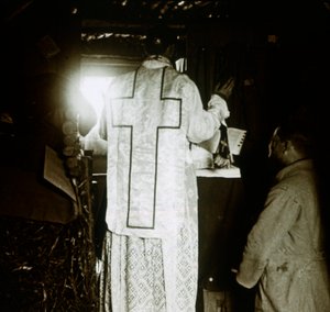 Szentmise a lövészárokban, c1914-c1918 alkotó: Unbekannt