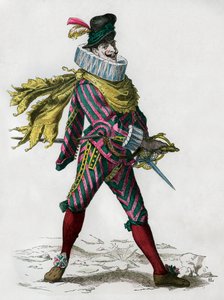 Matamore kapitány, bérgyilkos, spanyol típus, 17. század 1882-1884 alkotó: Unbekannt