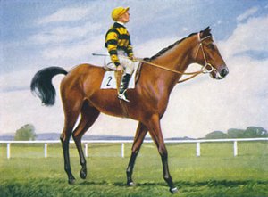 Meadow, Jockey: T. Weston, 1939 alkotó: Unbekannt