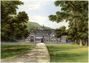Meer Hall, Droitwich közelében, Worcestershire államban, a Bearcroft család otthona, 1880 alkotó: Unbekannt
